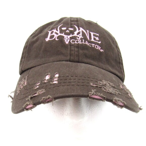 Bone Collector Michael Waddell Embroidered Logo Women's Brown & Pink Cap Hat - Picture 2 of 10